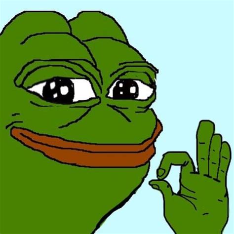 Pepe The Frog Performing The Gesture OK Symbol Know Your Meme