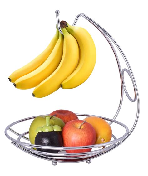 The Kitchen Sense Chrome Wire Fruit Bowl And Banana Holder
