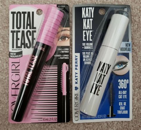 Mascara Lot Covergirl Katy Perry Katy Kat Eye 805 And Total Tease 800 Ebay