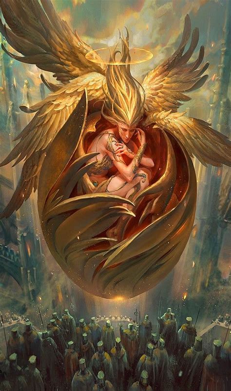 Scifi Fantasy Angel Art Seraphim Dark Artwork