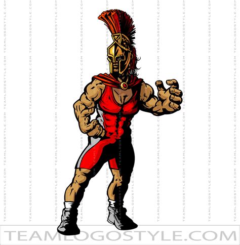 Wrestling Spartan Vector Format Ai  Eps Png