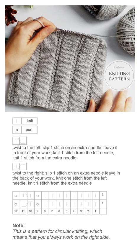 This foundational knitting stitch makes up traditional ribbing. Learn how to knit 1x1 twisted cable and 8x1 rib stitch ...