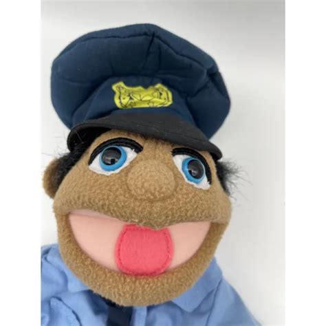 Melissa And Doug Police Officer Plush Hand Puppet 13 Pretend Play Soft