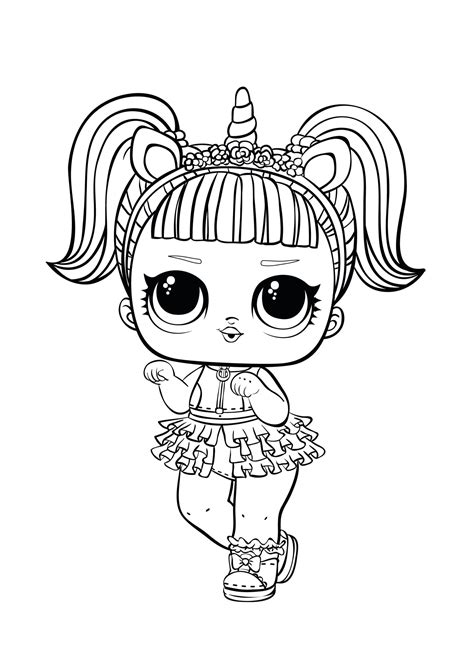Unicorn Lol Coloring Coloring Pages