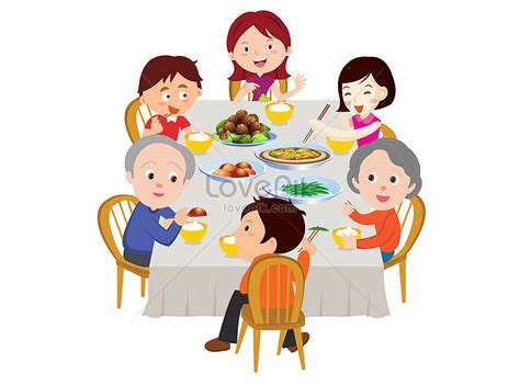 Wow 30 Gambar Kartun Keluarga Sedang Makan Bersama Gambar Ipin