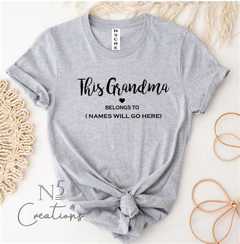 This Grandma Belongs To Shirt Grandma Shirt Personalised Etsy Australia