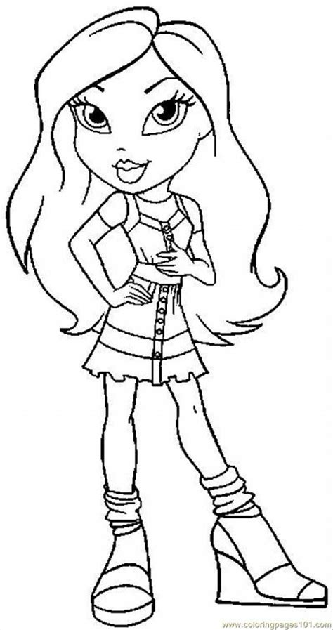 Coloring Page Bratz 77 Cartoons Gt Bratz Free Printable 122867