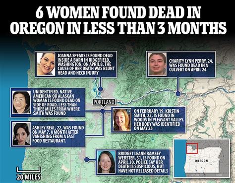 six women found dead in portland woods in the last three months daily mail online