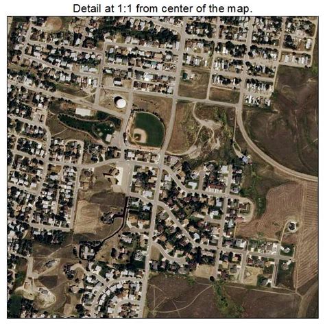 Aerial Photography Map Of Havre Mt Montana
