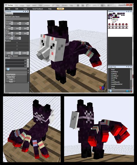 Minecraft Demon Vulpix Mob Model By Fuzzyacornindustries On Deviantart