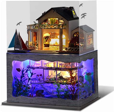 Diy Miniature Dollhouse Kit Unihobby Impression Hawaii With Furniture