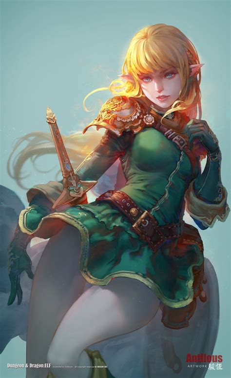 Dungeons And Dragons Elf By Antilous Fantasy Warrior Elves Fantasy