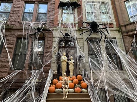 Halloween Decorations Manhattan Nyc Usa Editorial Photography
