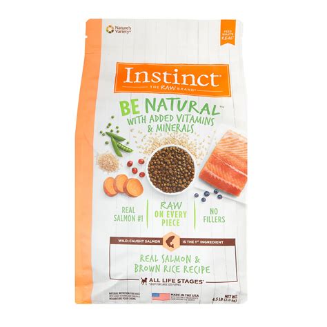 Instinct Be Natural Real Salmon And Brown Rice Recipe Natural Dry Dog