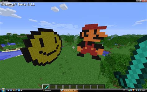 Cool Pixel Art Minecraft Project