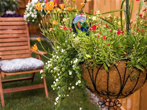 How To Plant Hanging Baskets Hgtv