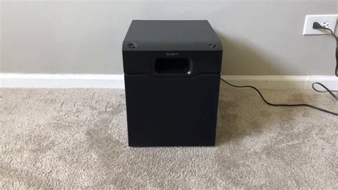 Sony Sa Wmsp2 Home Theater Powered Active Subwoofer Youtube