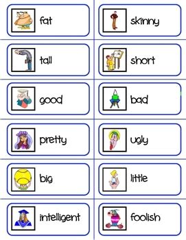 French - First Adjectives Flashcards by Karen Muldrow | TpT