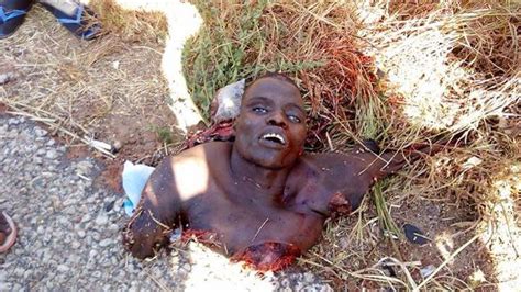 Photo Of A Kano Suicide Bomber Warning Graphic Photo