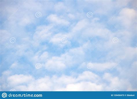 Small Clouds In The Blue Sky Background Stock Image Image Of