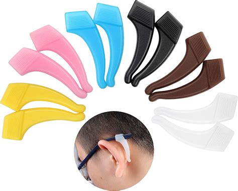 6 pairs comfortable silicone anti slip holder for glasses accessories ear hook eyeglass temple