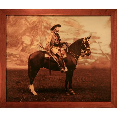 Anonymous Buffalo Bill Astride Horse Hc Photograph 36 X 30