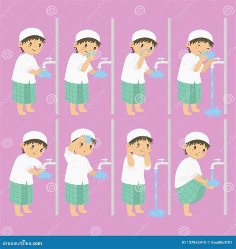 How To Perform Ablution Wudu Steps Arabic Version Steps Of Wudu In