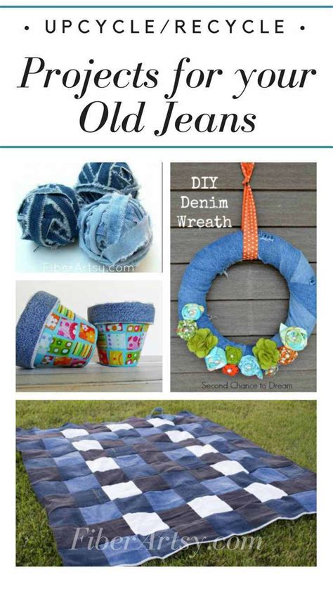 Recycled Jeans Awesome Denim Craft Projects Denim Crafts Fabric