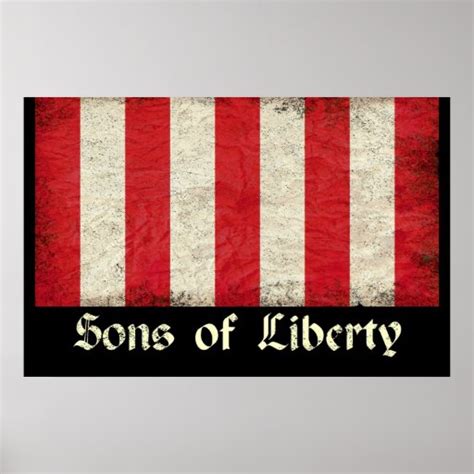 Sons Of Liberty Flag Poster Zazzle