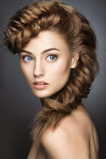 Continue adding sections of hair to each side from the front and back, crossing the middle strand advanced braid hairstyle 5: front french braid | Braided hairstyles, Side braid hairstyles, Braids