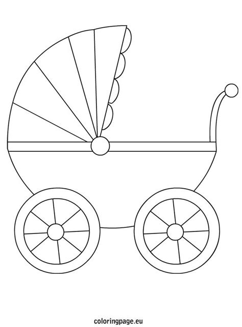 Let them enhance their artful side and print these amazing printable coloring designs for your babies! Baby Carriage - Coloring Page