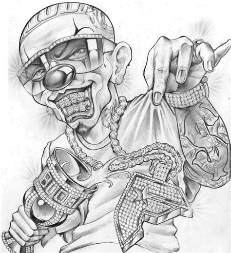 Gangster Drawings Gangster Tattoos Chicano Drawings Tattoo Design