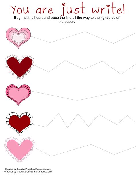 Valentines Day Worksheets For Preschoolers
