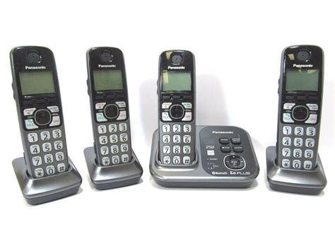 Panasonic Dect 60 Plus Four Handset Cordless Phone System Kx Tg294sk