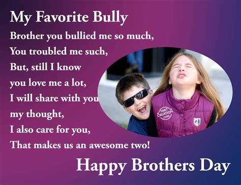 Funny quotes and sayings for mother's day. Happy Brothers Day - SmitCreation.com