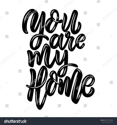 You My Home Design Element Poster Stock Illustration 1497905990