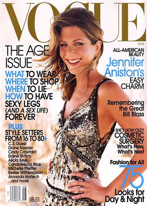 Covers Of Vogue Usa With Jennifer Aniston 958 2002 Magazines The