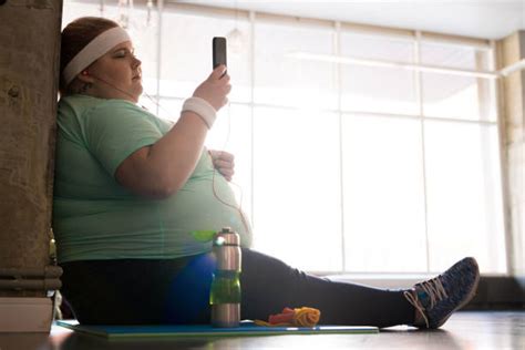 Overweight Women Fat Sitting Stock Photos Pictures And Royalty Free