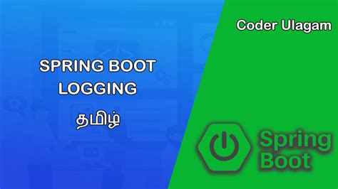 Spring Boot Logging In Tamil Spring Boot Tutorial In Tamil Youtube