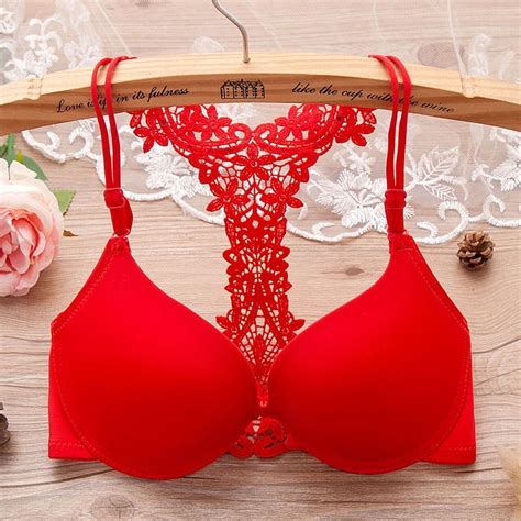 Deruilady Japanese Style Cute Bra Back Y Line Straps Underwire Bras For Women Smooth Embroidery