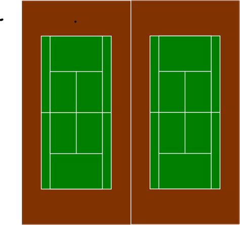 Two Tennis Courts Clip Art At Vector Clip Art Online