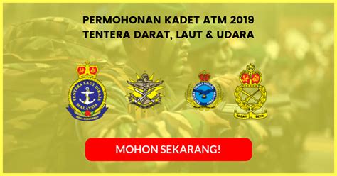 Anda berminat memasuki tentera yang menawarkan kerjaya yang menarik? Permohonan Online Pegawai Kadet Angkatan Tentera Malaysia 2019