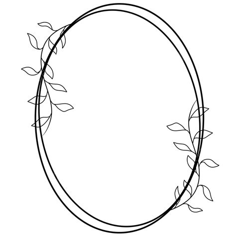 Oval Frame Frame Drawing Oval Drawing Oval Sketch Png Transparent
