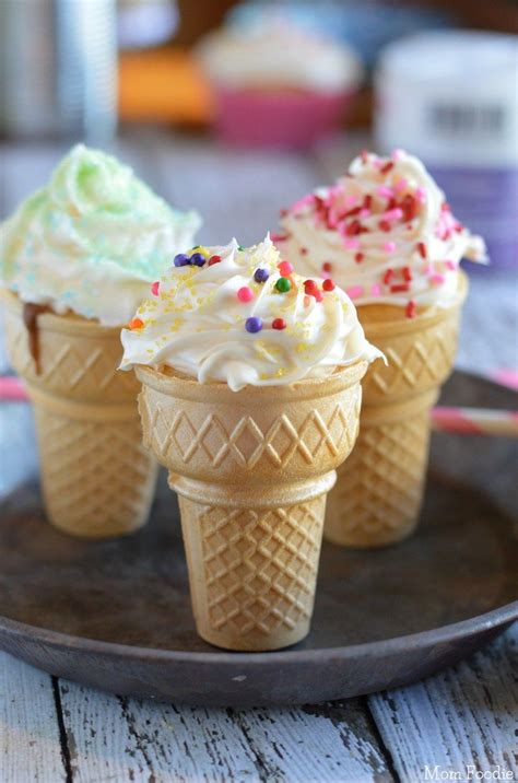 Cupcake Cones Easy Party Desserts Desserts Ice Cream Cone Cupcakes