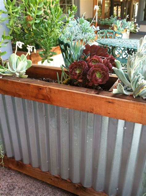 Diy Garden Boxes With Corrugated Metal Gary Poste