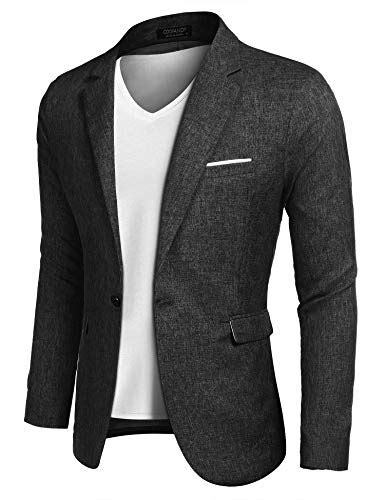 Achieve A Stylish Look With The Best Mens Black Linen Blazer