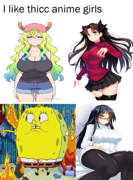 Thicc Anime Waifus By Poopd4ddyinthehouse On Deviantart
