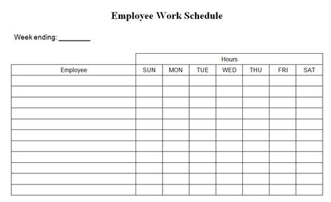 Formidable Work Schedule Maker Template Free Accounting Sheet