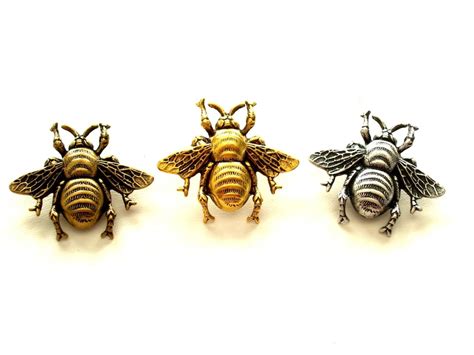 Silver Honeybee Pin Brooch Antiqued Silver Bee Pin Antiqued Etsy