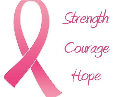 Breast Cancer Awareness Strength Courage And Hope Nurses Advocates